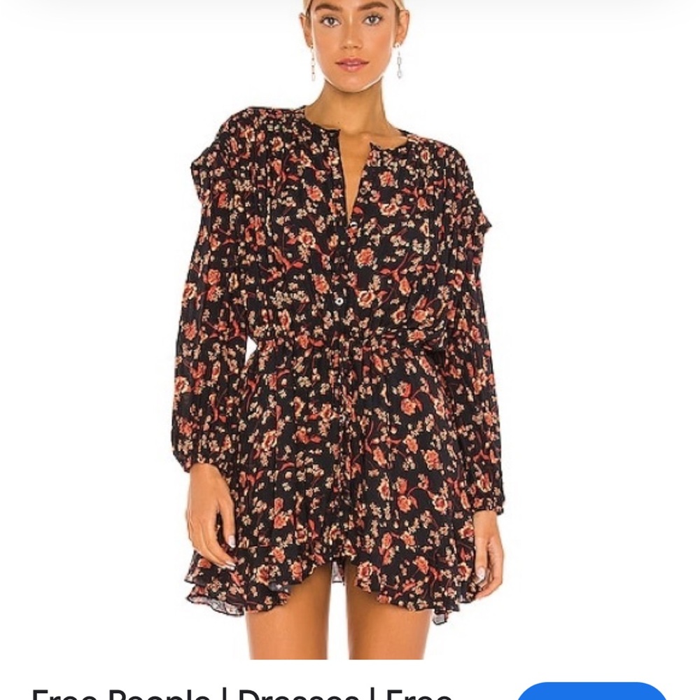 Free People Flower Fields Mini Dress. Size Medium